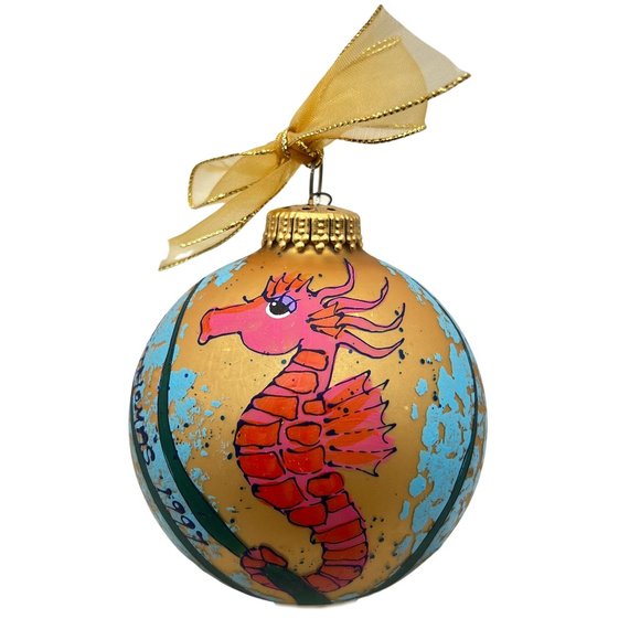 Hand Crafted Other - Seahorse Ornament Hand Crafted Signed By Artist Diane Kwiecien St. Thomas